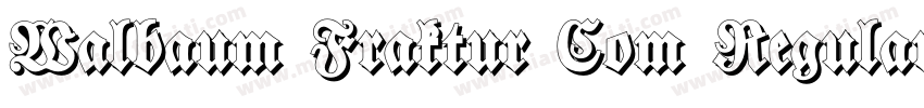 Walbaum Fraktur Com Regular字体转换